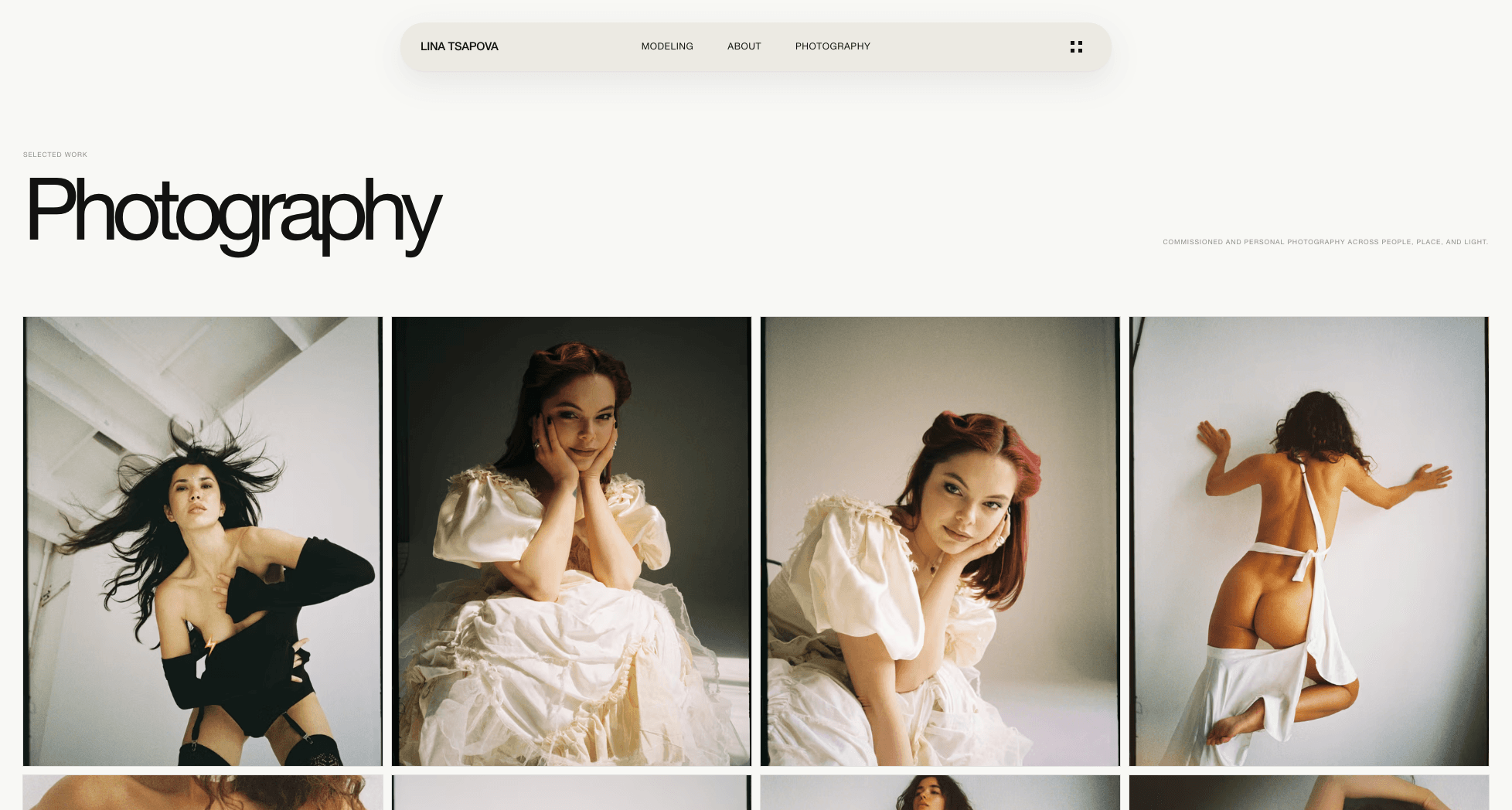 Lina Tsapova photography portfolio