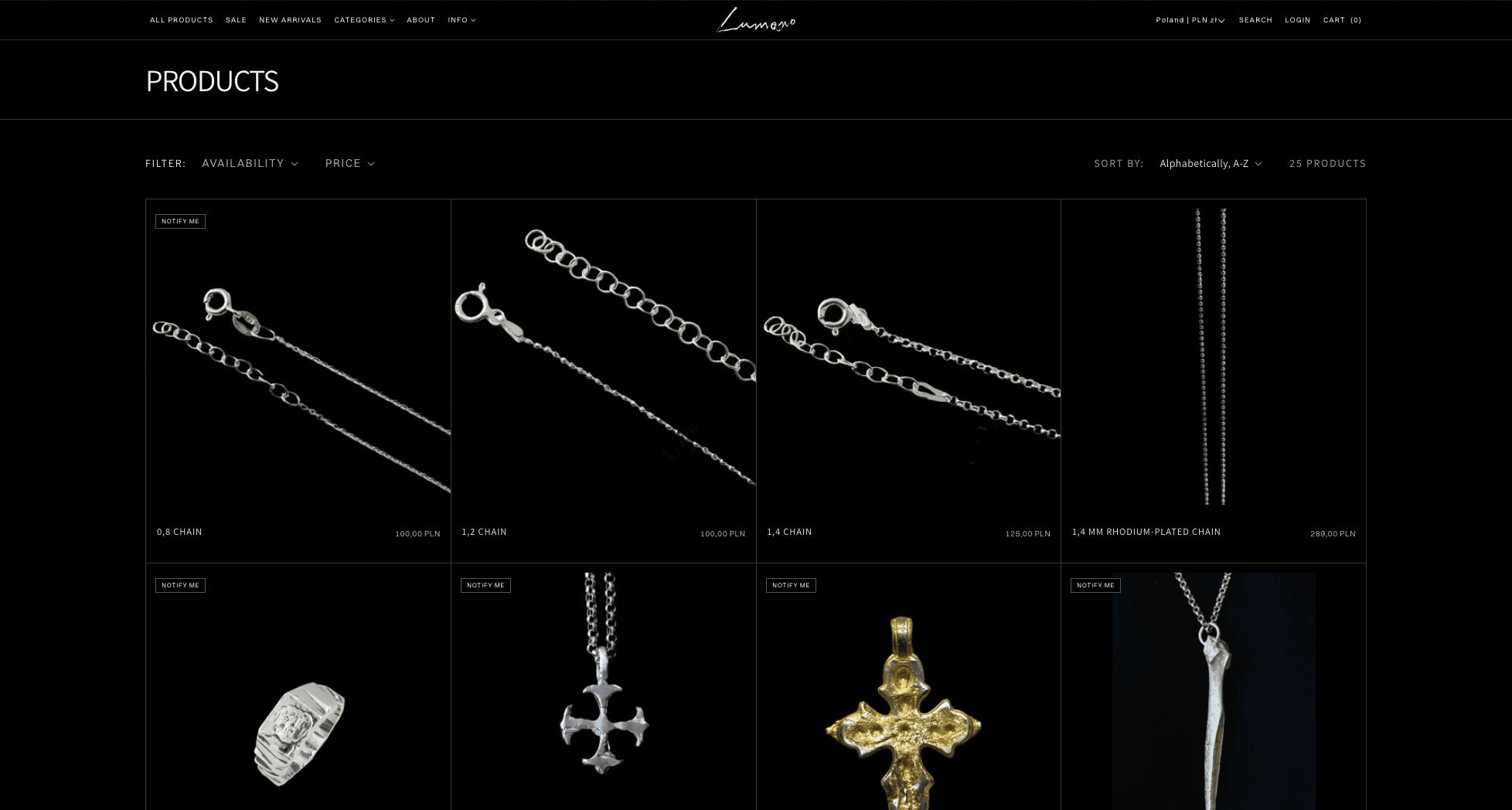 Lumano configurable product collection