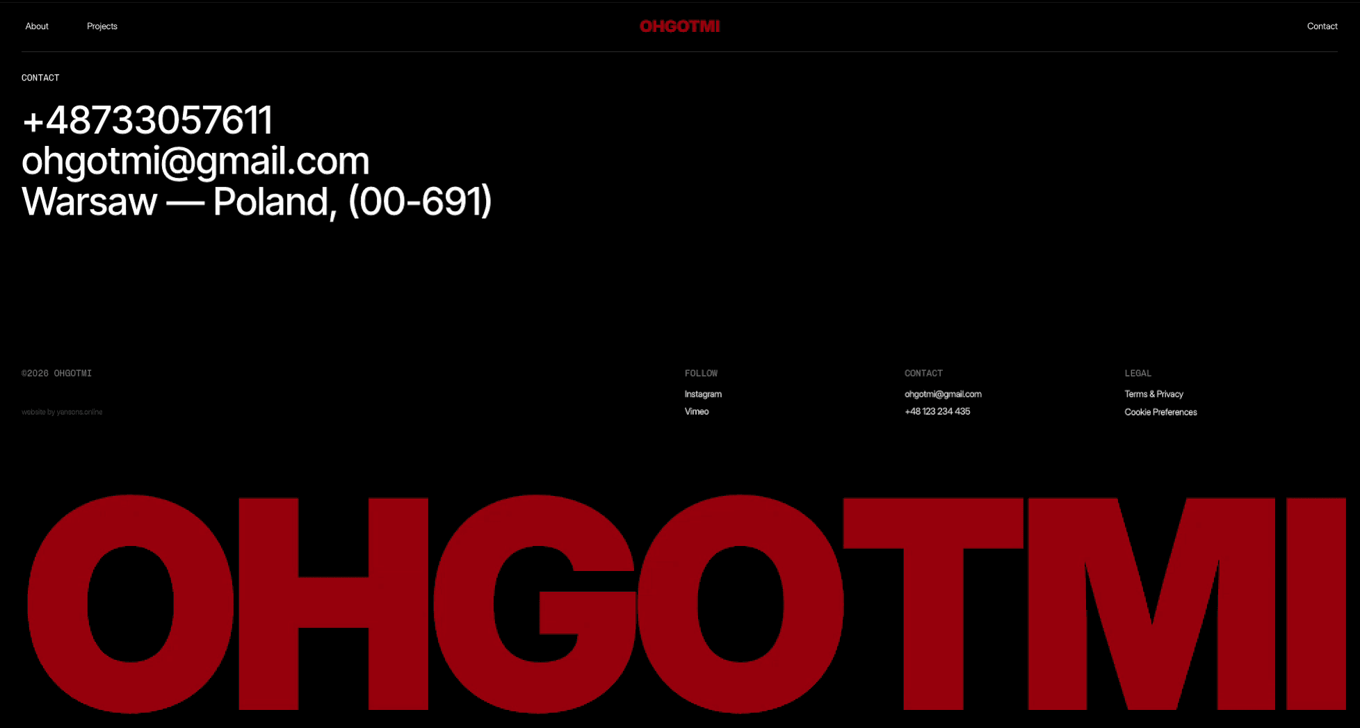 footer hover poster frame